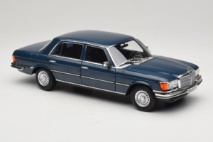 Mercedes 350 SEL W116 Hansa Blue Norev 1:18 183976 Metal - imaginea 6 din 8