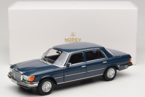Mercedes 350 SEL W116 Hansa Blue Norev 1:18 183976 Metal - imaginea 8 din 8