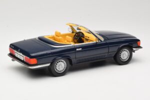 Mercedes 350 SL R107 Albastru Închis Sun Star 1:18 MB003 Metal - imaginea 3 din 8