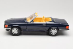 Mercedes 350 SL R107 Albastru Închis Sun Star 1:18 MB003 Metal - imaginea 4 din 8