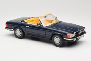 Mercedes 350 SL R107 Albastru Închis Sun Star 1:18 MB003 Metal - imaginea 6 din 8