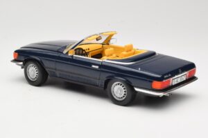 Mercedes 350 SL R107 Albastru Închis Sun Star 1:18 MB003 Metal - imaginea 7 din 8