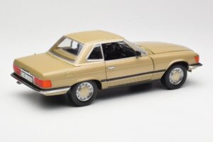 Mercedes 350 SL R107 Auriu Sun Star 1:18 MB004 Metal - imaginea 3 din 8