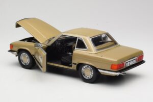 Mercedes 350 SL R107 Auriu Sun Star 1:18 MB004 Metal - imaginea 5 din 8