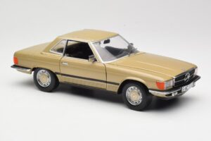 Mercedes 350 SL R107 Auriu Sun Star 1:18 MB004 Metal - imaginea 6 din 8