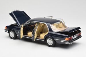 Mercedes 450 SEL 6.9 W116 Albastru Închis Revell 1:18 8956 Metal - imaginea 5 din 8