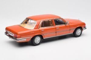 Mercedes 450 SEL 6.9 W116 Portocaliu Metallic Norev 1:18 183459 Metal - imaginea 3 din 8