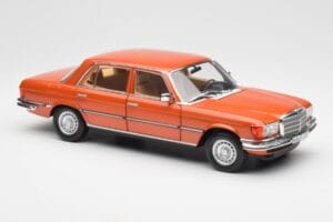 Mercedes 450 SEL 6.9 W116 Portocaliu Metallic Norev 1:18 183459 Metal - imaginea 6 din 8