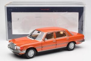 Mercedes 450 SEL 6.9 W116 Portocaliu Metallic Norev 1:18 183459 Metal - imaginea 8 din 8