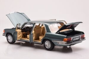 Mercedes 450 SEL 6.9 W116 Petrol Metalic Norev 1:18 183974 Metal - imaginea 5 din 8
