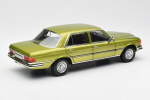Mercedes 450 SEL W116 Citrus Verde Ediție Dealer Norev 1:18 B66040683 Metal - imaginea 3 din 8