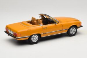 Mercedes 450 SL R107 Cayenne Orange Norev 1:18 183350 Metal - imaginea 4 din 10