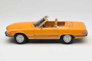 Mercedes 450 SL R107 Cayenne Orange Norev 1:18 183350 Metal - imaginea 6 din 10