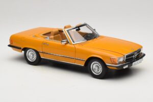 Mercedes 450 SL R107 Cayenne Orange Norev 1:18 183350 Metal - imaginea 8 din 10