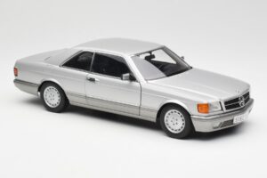 Mercedes 500 SEC C126 Argintiu AUTOart 1:18 76212 Metal - imaginea 6 din 8