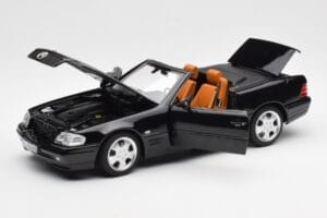 Mercedes SL 500 R129 Negru Norev 1:18 183750 Metal - imaginea 2 din 10