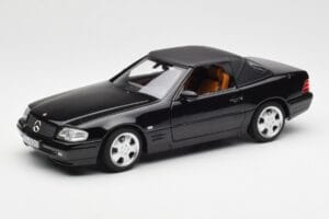 Mercedes SL 500 R129 Negru Norev 1:18 183750 Metal - imaginea 3 din 10