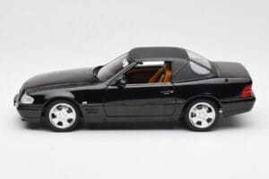 Mercedes SL 500 R129 Negru Norev 1:18 183750 Metal - imaginea 6 din 10