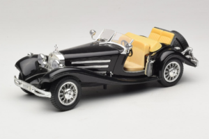 Mercedes 500K Roadster Negru Bburago 1:18 3020-P2 Metal - imaginea 2 din 8