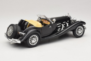 Mercedes 500K Roadster Negru Bburago 1:18 3020-P2 Metal - imaginea 3 din 8