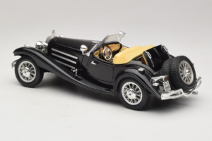 Mercedes 500K Roadster Negru Bburago 1:18 3020-P2 Metal - imaginea 7 din 8