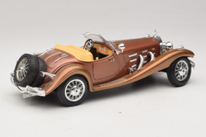 Mercedes 500K Roadster Cupru Metallic Bburago 1:18 3020-P1 Metal - imaginea 3 din 8