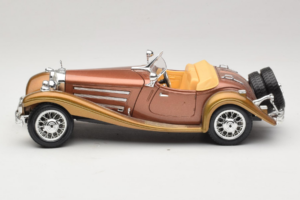 Mercedes 500K Roadster Cupru Metallic Bburago 1:18 3020-P1 Metal - imaginea 4 din 8
