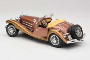 Mercedes 500K Roadster Cupru Metallic Bburago 1:18 3020-P1 Metal - imaginea 5 din 8
