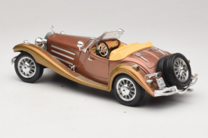 Mercedes 500K Roadster Cupru Metallic Bburago 1:18 3020-P1 Metal - imaginea 7 din 8