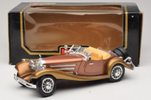 Mercedes 500K Roadster Cupru Metallic Bburago 1:18 3020-P1 Metal - imaginea 8 din 8