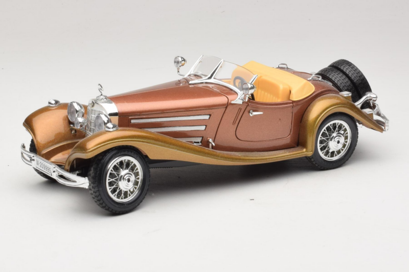 Mercedes 500K Roadster Cupru Metallic Bburago 1:18 3020-P1 Metal