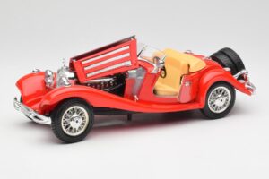 Mercedes 500K Roadster Roșu Bburago 1:18 3020 Metal - imaginea 2 din 8