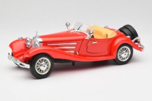 Mercedes 500K Roadster Roșu Bburago 1:18 3020 Metal