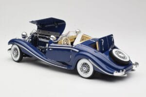 Mercedes 500K Special Roadster Albastru Maisto 1:18 56059 Metal - imaginea 5 din 8