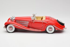 Mercedes 500K Special Roadster Roșu Maisto 1:18 56058 Metal - imaginea 4 din 8