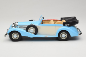 Mercedes 540K Cabriolet Albastru Alb Cult Models 1:18 CML184-2 Metal - imaginea 3 din 6