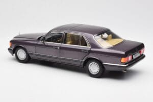 Mercedes 560 SEL W126 Violet Metallic Norev 1:18 183544 Metal - imaginea 7 din 8