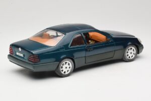 Mercedes 600 SEC C140 Verde Majorette 1:18 4418 Metal - imaginea 3 din 8