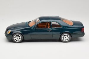 Mercedes 600 SEC C140 Verde Majorette 1:18 4418 Metal - imaginea 4 din 8