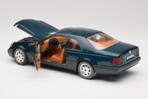 Mercedes 600 SEC C140 Verde Majorette 1:18 4418 Metal - imaginea 5 din 8