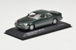 Mercedes 600 SEC W140 Verde Metalizat Minichamps 1:43 430032604 Metal - imaginea 2 din 4