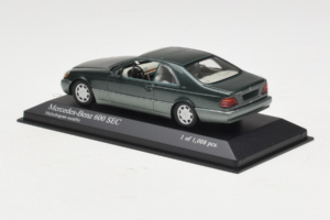 Mercedes 600 SEC W140 Verde Metalizat Minichamps 1:43 430032604 Metal - imaginea 3 din 4