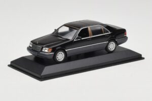 Mercedes 600 SEL W140 Black Metallic Minichamps 1:43 940035400 Metal - imaginea 2 din 4