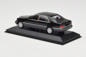 Mercedes 600 SEL W140 Black Metallic Minichamps 1:43 940035400 Metal - imaginea 3 din 4