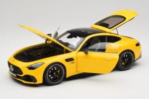 Mercedes AMG GT 43 C192 Turbo Sun Yellow NZG 1:18 B66960587 Metal - imaginea 2 din 8