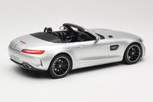 Mercedes AMG GT C Roadster R190 Argintiu Norev 1:18 183453 Metal - imaginea 2 din 6