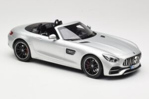 Mercedes AMG GT C Roadster R190 Argintiu Norev 1:18 183453 Metal - imaginea 4 din 6