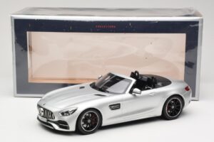 Mercedes AMG GT C Roadster R190 Argintiu Norev 1:18 183453 Metal - imaginea 6 din 6
