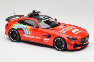 Mercedes AMG GT R C190 Safety Car F1 Mugello GP 2020 Minichamps 1:18 155036094 Metal - imaginea 4 din 6