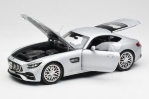 Mercedes AMG GT S C190 Designo Iridium Argintiu Magno Norev 1:18 B66960485 Metal - imaginea 2 din 8